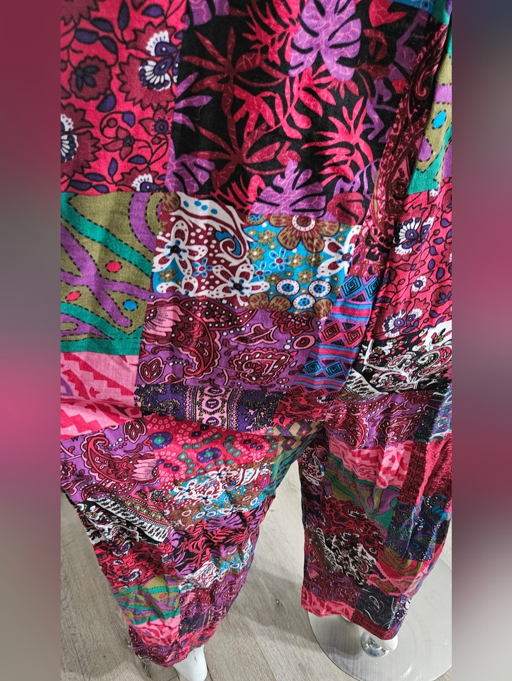 Women Summer Boho Floral Loose Wide Leg Overall Jumpsuits with Pockets Size XL - Picture 12 of 12